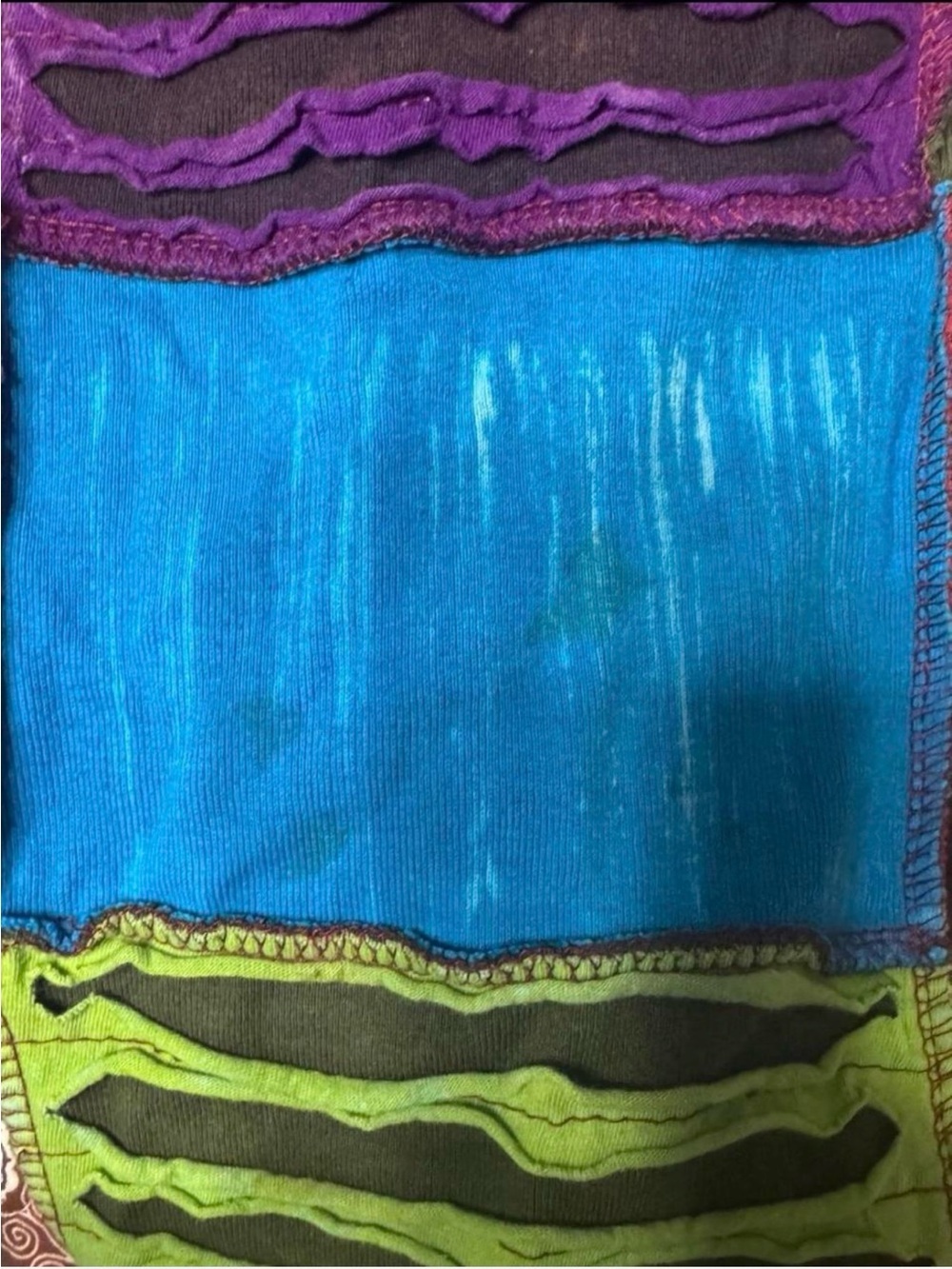 GreaterGood Patchwork Hoodie S/M 100% Cotton Nepal Boho Hippie Festival Jacket - Picture 12 of 12